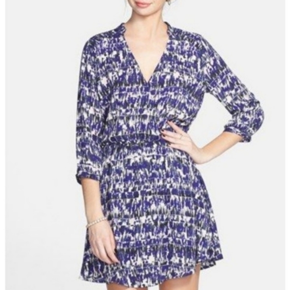 Lush Kendal Print Surplice Faux Wrap Dress Size Women's Small